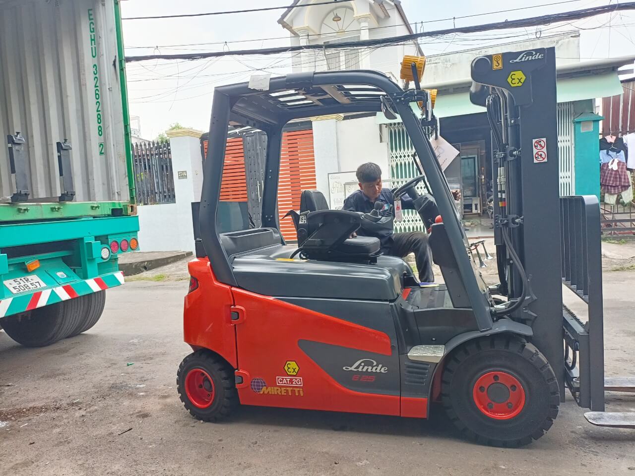 xe nâng chống cháy nổ
