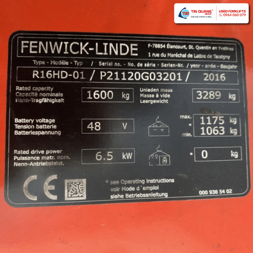 Linde Xe Nâng Điện Cũ Reach Truck 1.6 Tấn R16HD-01 - Ảnh 4