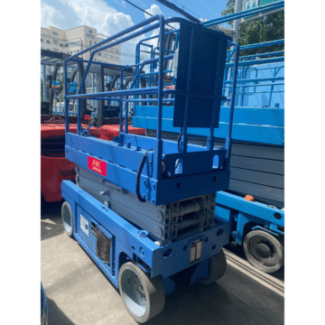 Xe Nâng Người Cắt Kéo Cũ Chạy Điện Manitou 78XE