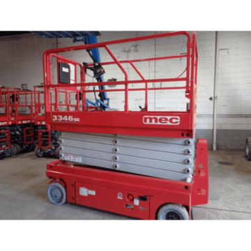 Xe Nâng Người Cắt Kéo Cũ Chạy Điện MEC - 3346SE