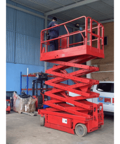 Xe Nâng Người Cắt Kéo Cũ Chạy Điện Manitou 120SE
