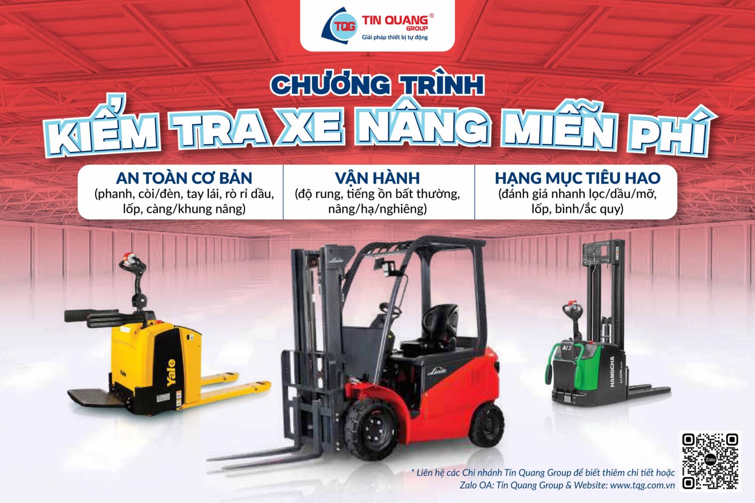 Chương Trình Kiểm Tra Xe Nâng Miễn Phí 2026 – Giải Pháp Giảm Rủi Ro Vận Hành Cho Doanh Nghiệp